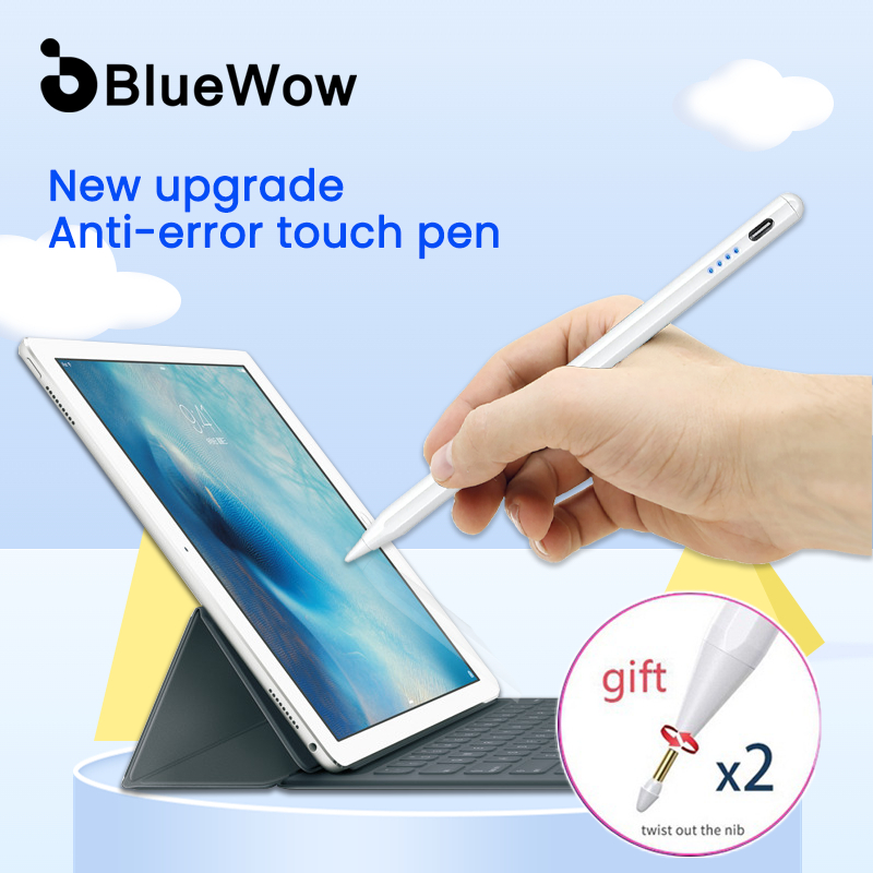 ปากกาสไตลัส BlueWow สําหรับดินสอ i-Pad 1st 2 10th 7th 6th 8th Gen สําหรับ i-Pad Air 4 5 Pro 11 Mini6