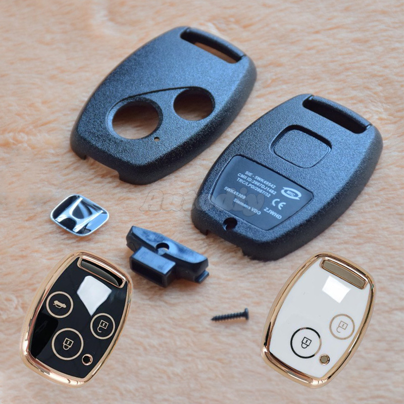 2006 2007 2008 2009 2010 2011 Key Fob Keyless Entry Remote Shell Case Fit สําหรับ Honda Accord Civic EX CR-V Odyssey Pilot Ridgeline CR-Z Entry Remote Key Fob Shell
