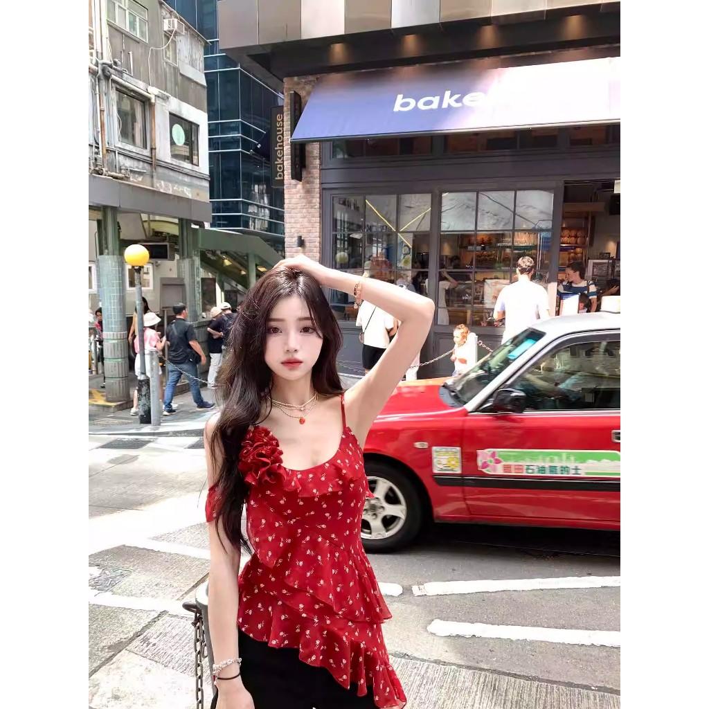 NZN เสื้อชั้นในสตรีลายดอกไม้ไม่สม่ําเสมอฤดูร้อนเซ็กซี่