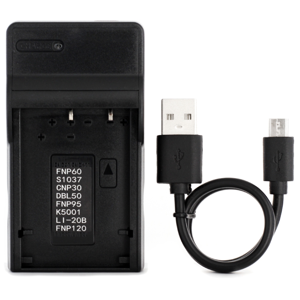 Norifon D-LI2 USB Charger สําหรับ Pentax Optio 330, Optio 330RS, Optio 430, Optio 430RS