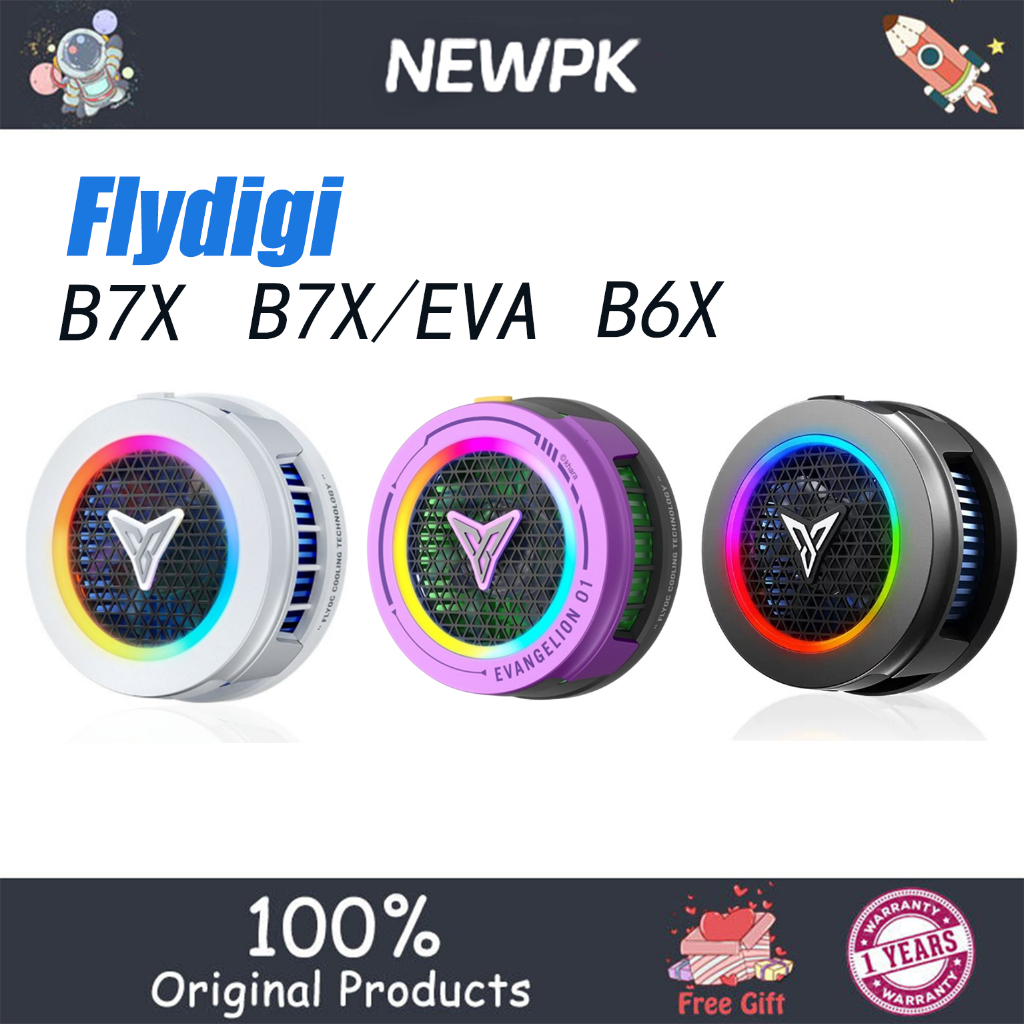 Flydigi B6X/B7X พัดลมแม่เหล็กไร้สาย RGB