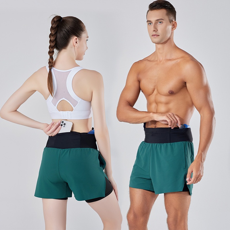 Off Road Running Short Pants Outdoor Marathon Racing Vacation Two Anti Glare Shorts