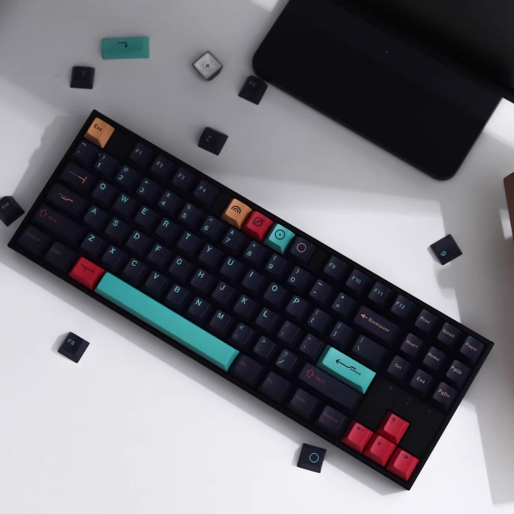 Gmk Metropolis PBT Keycap 129 คีย์โปรไฟล์เชอร์รี่ DYE-SUB ส่วนบุคคล Keycaps สําหรับคีย์บอร์ด 61 64 84 108 รูปแบบ