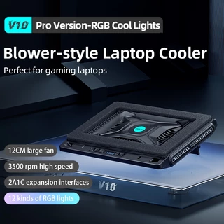 Llano V10 แล็ปท็อป Cooling Pad ติดตั้ง Rpm 3500 Gigantic Turbo-Fan Rapid Cooling แล็ปท็อปสําหรับเล่นเกมพร้อมวงเล็บปรับได้ชุดสําหรับ 13-17.3 นิ้วแล็ปท็อป