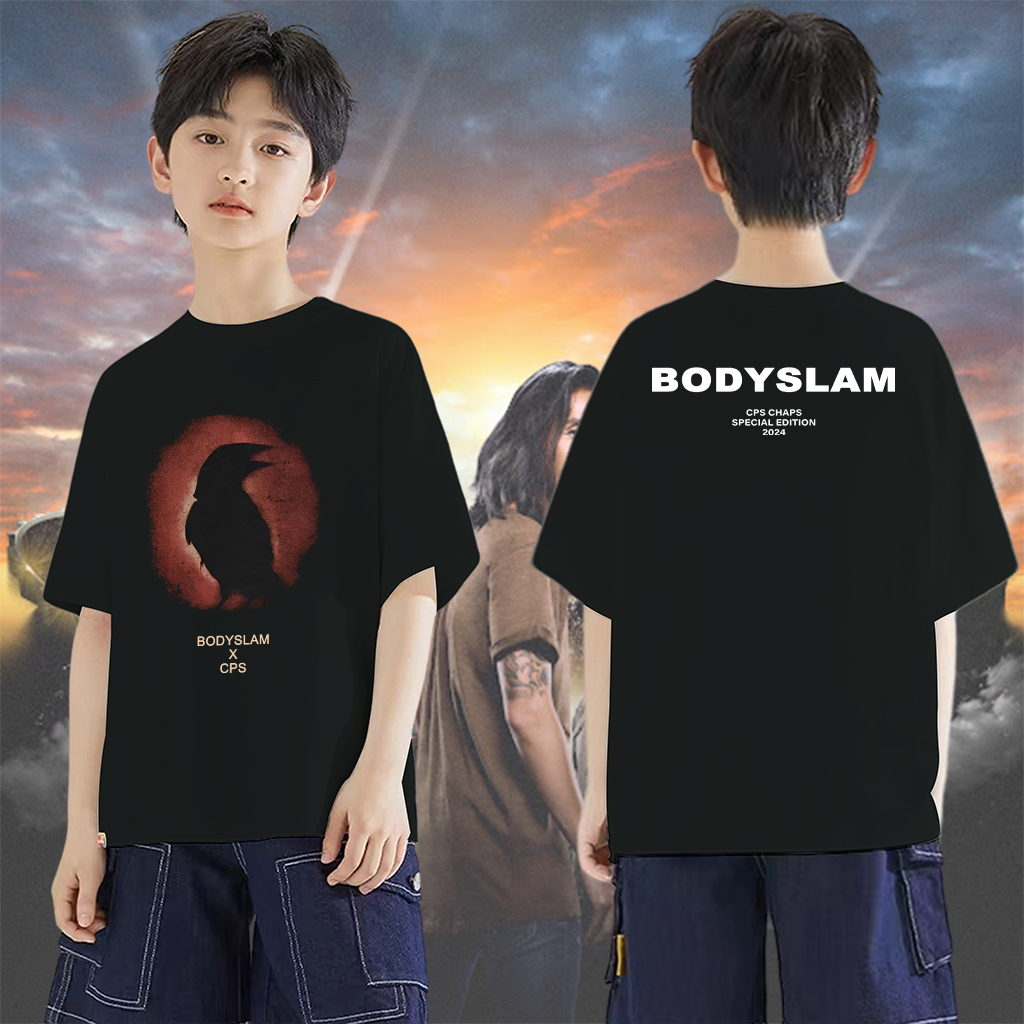 【💥พร้อมส่ง💥】👕 เสื้อยืดเด็ก Bodyslam x CPS ผ้าCotton 100% ใส่ได้ ทั้ง ชาย ใส่สบาย ไม่หด ไม่ย้