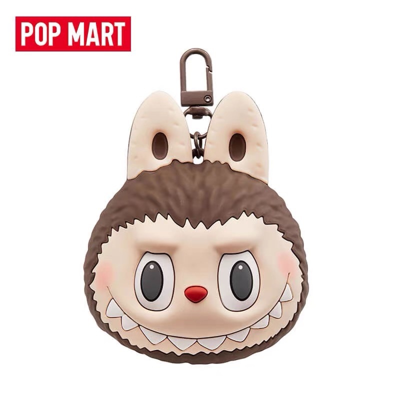 Popmart Labubu Originals กระเป ๋ าหูฟังซิลิโคนสีน ้ ําตาล