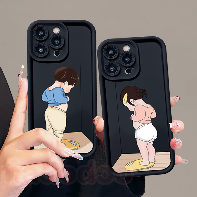 เคส Thick Edge Xiaomi Mi 14 13 Pro 13T 12T 11T 12s 11 Lite 4G 5G POCO M6 M4 M3 X5 F5 X3 NFC GT F3 C50 C51 C65 F4 Fine Hole Lens Protection Simple Creative Silicone Soft Phone Case All-inclusive Fall Proof Black Boy Girl Couple Back Cover JT 53