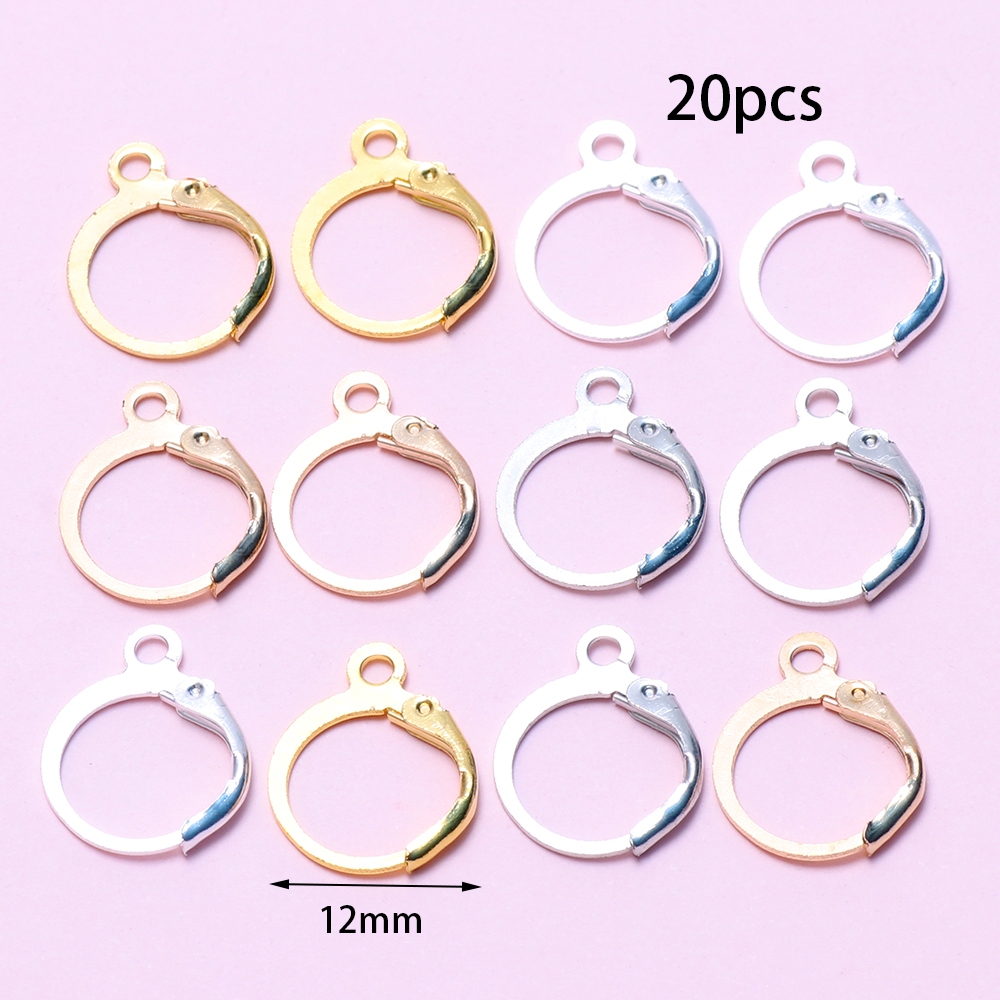 20 ชิ ้ นโลหะเงินสีคลิปต ่ างหูคลิปบนต ่ างหูผลการค ้ นหาพร ้ อม Loop Clasp