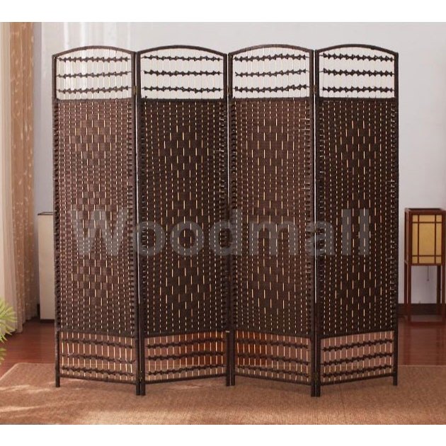 Woodmall ฉากกั้นห้อง ฉากเสริมฮวงจุ้ย ฉากกั้น ฉากไม้กั้นห้อง ขนาด 200x180cm แข็งแรง ทนทาน เรียบง่าย