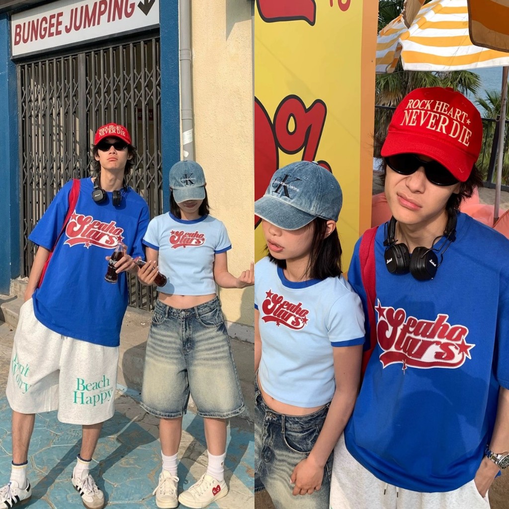 เสื้อยืดสไตล์เกาหลีสําหรับผู้ชายและผู้หญิง Babytee เสื้อครอปผู้หญิงรอบคอเสื้อยืด Unisex เสื้อโอเวอร์ไซส์ streetwear Hottrend 2024
