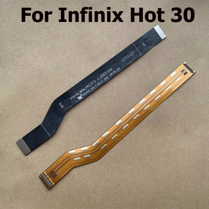 ใหม่สําหรับ Infinix Hot 30 Connector PCB เมนบอร์ดใหม่หลัก Flex Cable เมนบอร์ดอะไหล่ X6831