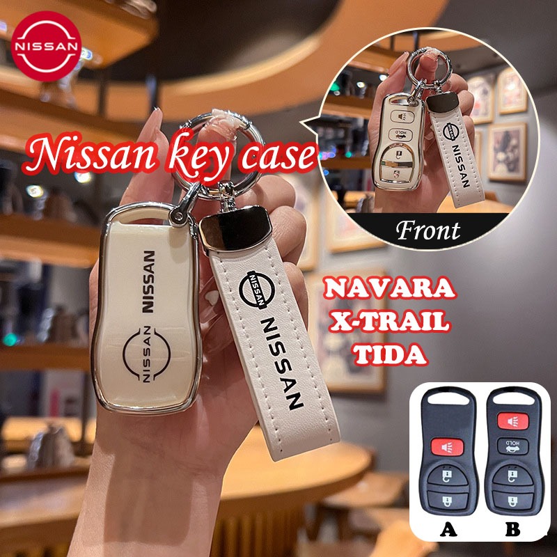 Nissan car 3/4ปุ ่ มเคสกุญแจสําหรับ Nissan X-TRAIL/TIDA/NAVARA พวงกุญแจเคสกุญแจ