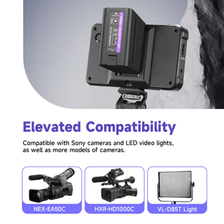 Palo แบตเตอรี ่ NP-F990 แบตเตอรี 11800mAh พร ้ อมไฟ LED สําหรับ Sony F980 F970 F960 F770 F750 F570