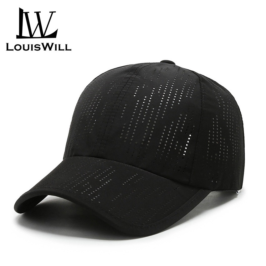 Louiswill ผู้ชายเบสบอลหมวก Unisex เบสบอลหมวกฤดูร้อนกลางแจ้งเบสบอลหมวก Full ตาข่ายออกแบบ Quick Drying Ultra-thin แฟชั่น Sun Protection หมวก Sun Shading Breathable Casual Bas