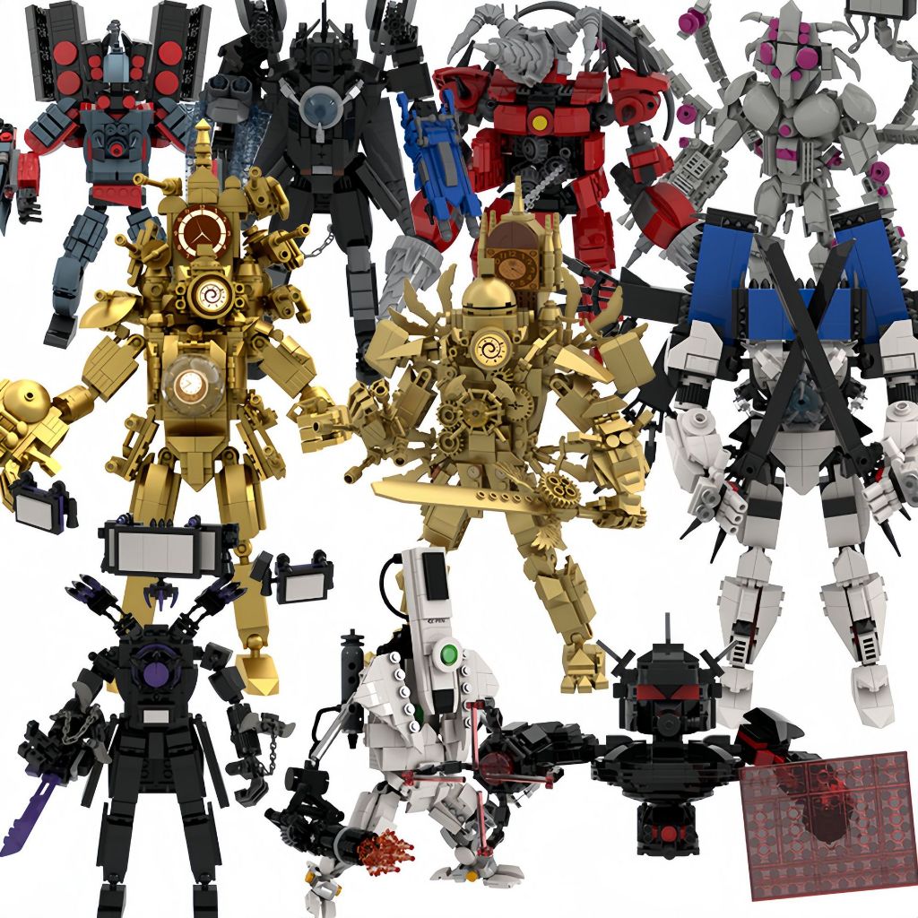 Moc Skibidi Toilet Titan TV ลําโพงกล้อง man ลําโพงผู้ชาย/Titan Camera man/Titan TVman ประกอบบล็อกตัว