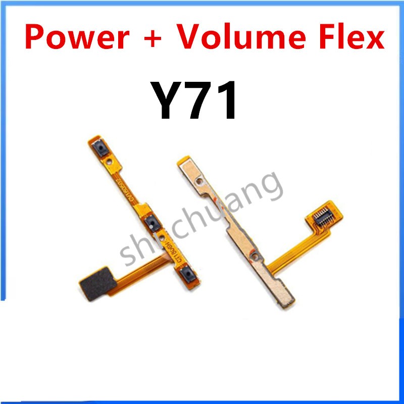สําหรับ Vivo Y71 สวิทช์ปุ่มปรับระดับเสียงด้านข้าง Key Flex Cable อะไหล่โทรศัพท์มือถือ