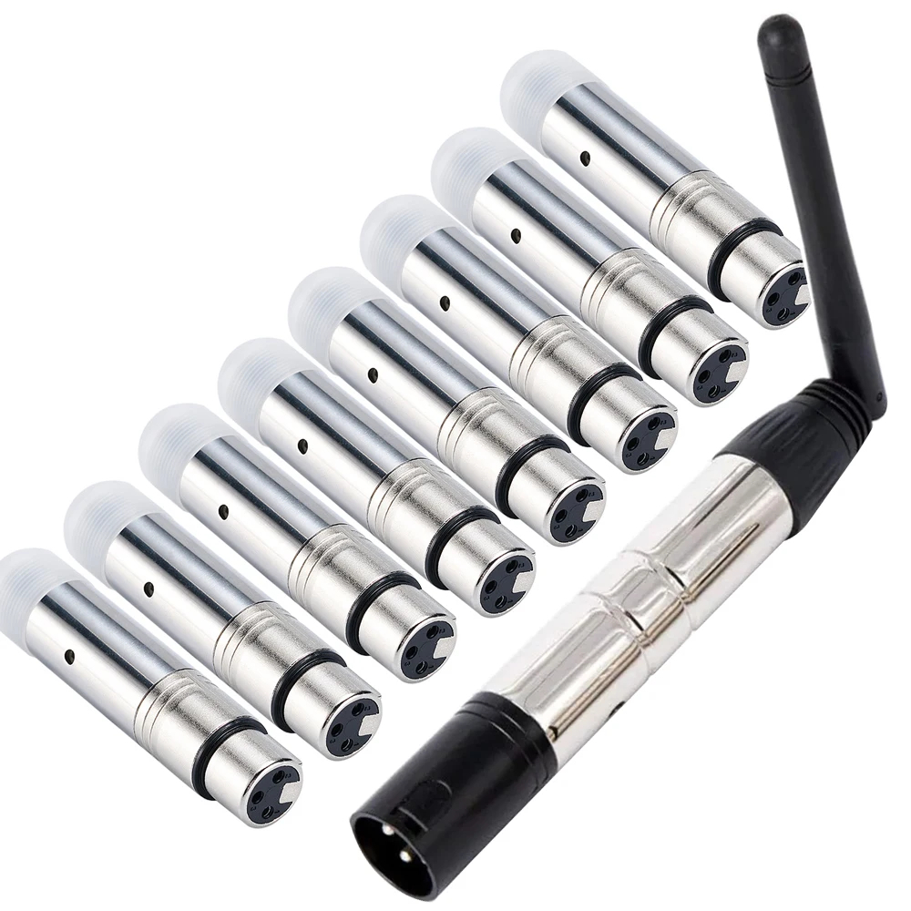 ⭐ไร้สาย dmx 512 ระบบ 2.4G ตัวรับสัญญาณ LED DMX512 dmx Dfi DJ แสง dmx controller สําหรับ LED Stage Li