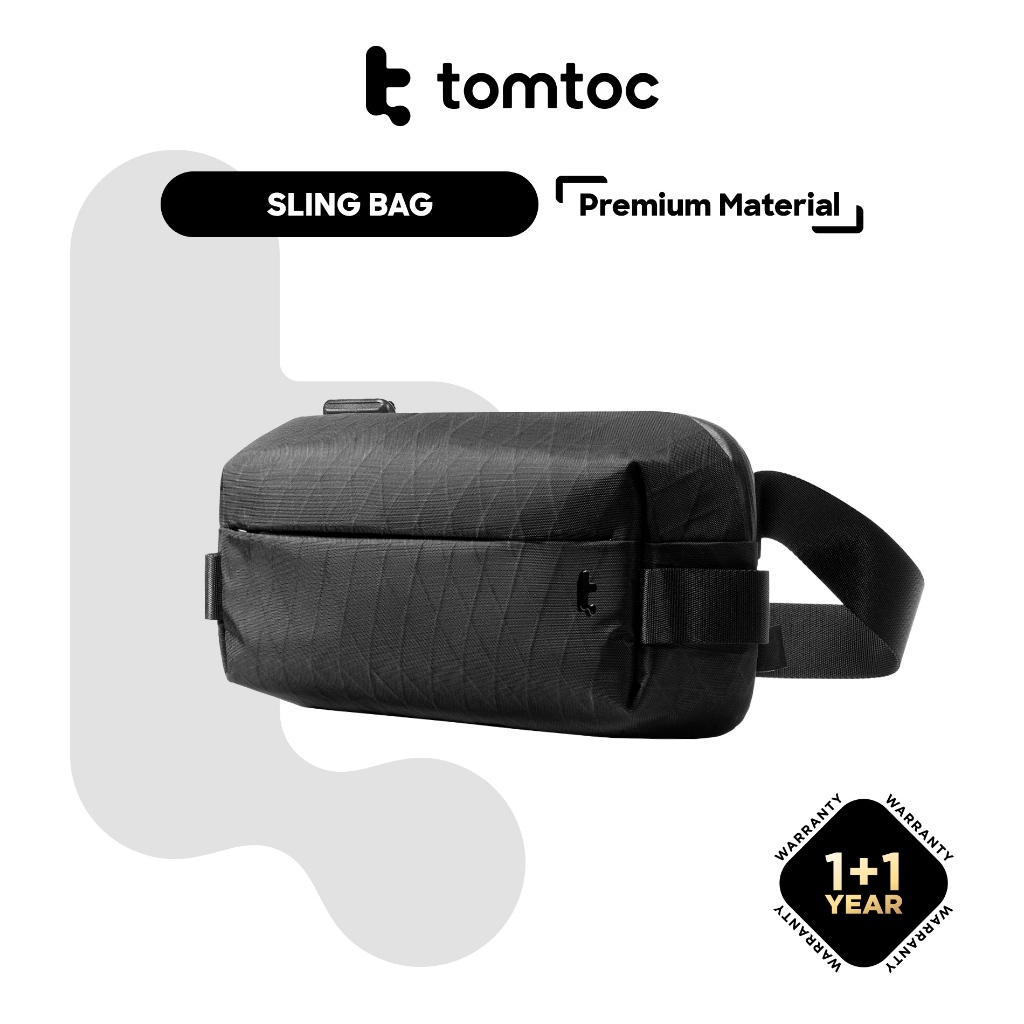 [TOMTOC] Explorer-T21 High-Efficiency Waterproof Cross-Body Bag 4L กระเป๋าคาดเอว X-Pac Mens Backpack