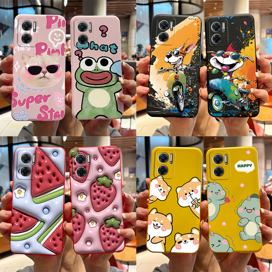 สําหรับ Xiaomi Redmi 11 Prime 5G / Redmi 10 5G กรณีซิลิโคนกันกระแทก Soft Candy การ ์ ตูนทาสีปลอก
