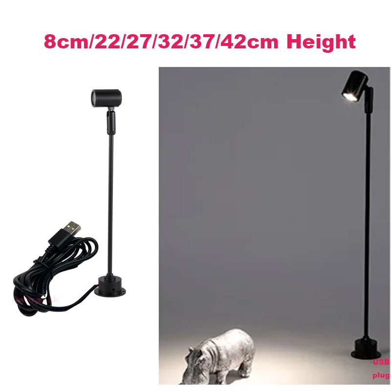 Led USB Spotlight 3W DC5V เครื่องประดับตู้ตู้โชว์เคาน์เตอร์โคมไฟพื้นผิวติดตั้งเพดาน Mini Spot Light USB 5V อินเทอร์เฟซ
