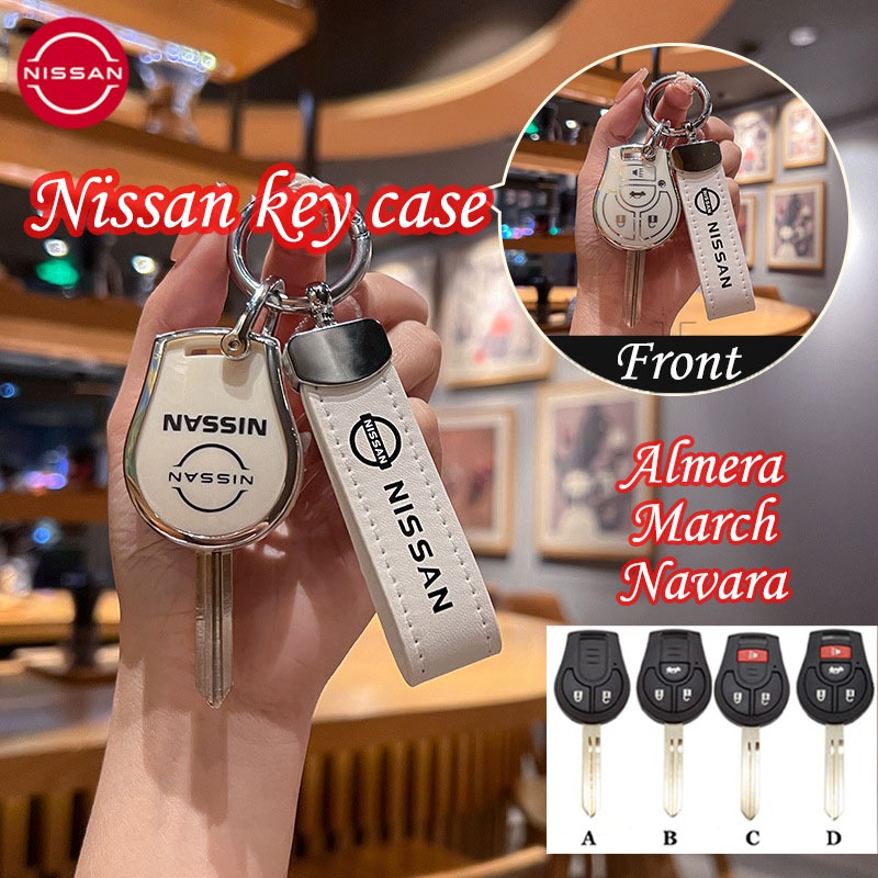 เคสกุญแจรถยนต์ Nissan สําหรับ Nissan Navara/Almera/March พวงกุญแจเคสกุญแจแบบรวมทุกอย่าง