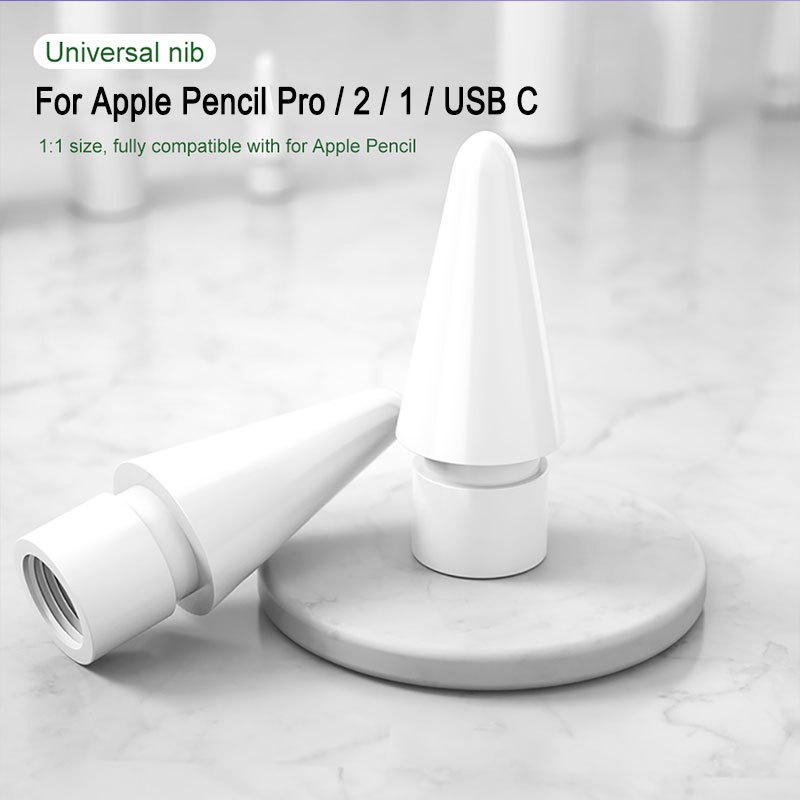 เคล็ดลับทดแทน เข้ากันได้กับ Apple Pencil Pro / USB C / 1st 2 Gen iPad Pro iPencil Nib สําหรับ iPad 1