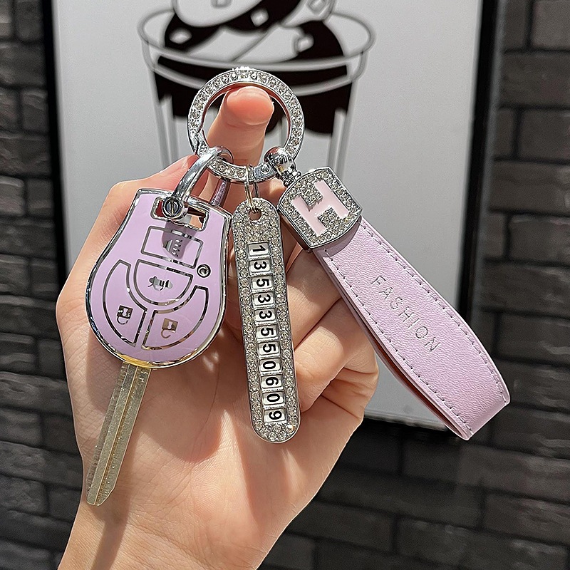 เคสกุญแจรถยนต์ Nissan สําหรับ Nissan March ปลอกกุญแจ Nissan Navara พวงกุญแจ Nissan Almera เคสกุญแจ