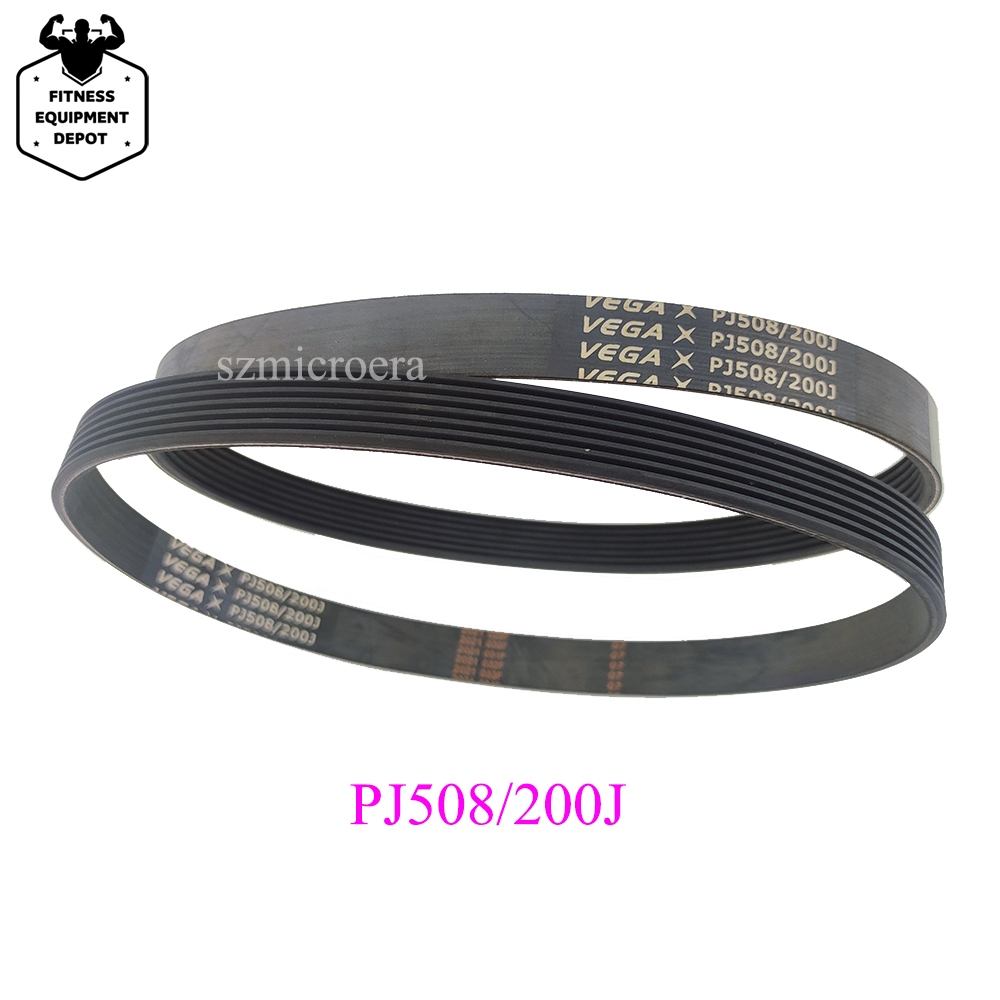 2pcs V-Belt PJ508 200J 2/3/4/5/6/7/8/9/10 ซี่โครงลู่วิ่งสายพานลําเลียงเข็มขัดยางมอเตอร์เข็มขัดไดรฟ์เ