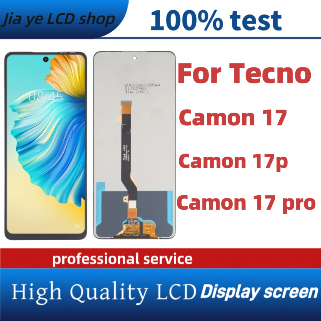 Lcd ต้นฉบับสําหรับ Tecno Camon 17 Camon 17 Pro CG8 Camon 17P CG7 จอแสดงผล LCD หน้าจอสัมผัสเปลี่ยน