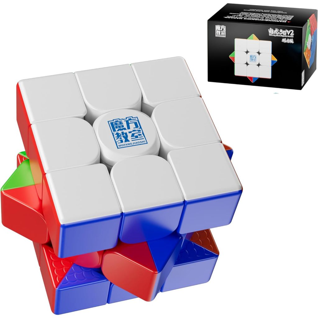 3M แม่เหล็ก Moyu Meilong V2 2024 3x3 ความเร็ว Cube, Professional 3x3x3 สติกเกอร์ Magic Cube ปริศนาขอ