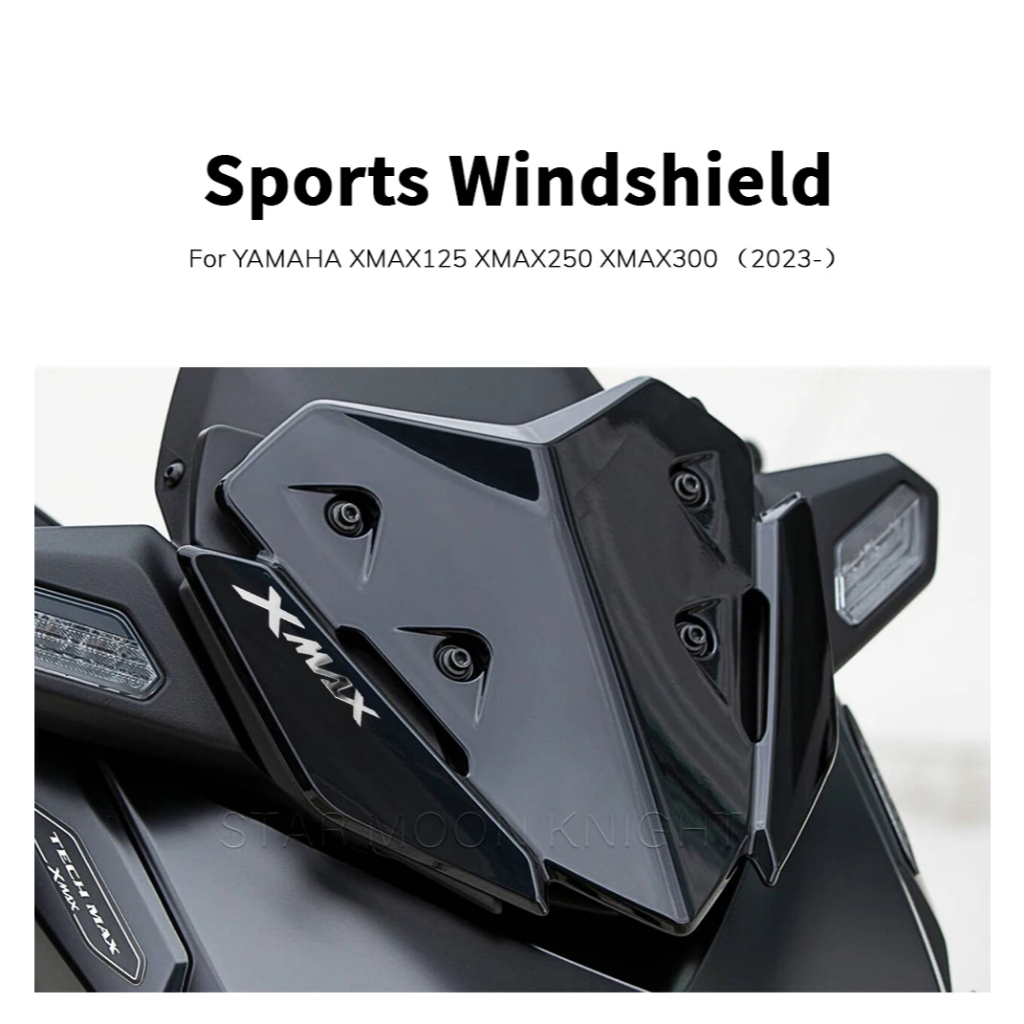 สําหรับ YAMAHA XMAX125 Tech MAX XMAX 125 250 300 X-MAX250 XMAX300 2023 2024 รถจักรยานยนต์กีฬาหน้าจอกระจก Deflector Wind Guard
