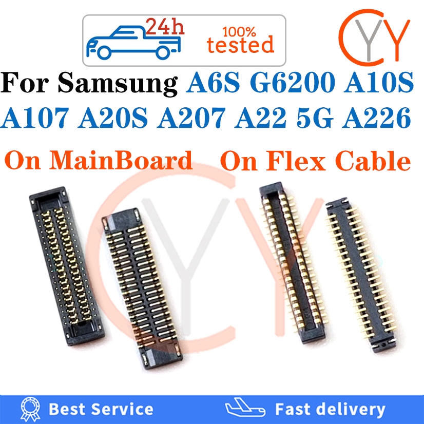 1-10pcs สําหรับ Samsung Galaxy A6S G6200 A10S A107 A107F A20S A207 A207F A22 5G A226 จอแสดงผล LCD FP