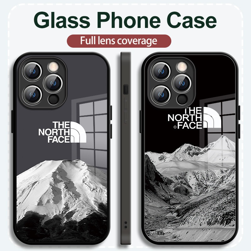เคสโทรศัพท์กระจกแอปเปิ้ลคุณภาพสูงเหมาะสําหรับiphone15 14 13 12 11ProMaxเคสโทรศัพท์Creative Snow Mountainภูมิทัศน์รูปแบบiPhone XR XSMax 7 8Plus 6S Plusเคสโทรศัพท์ผู้ชายผู้หญิงเคส