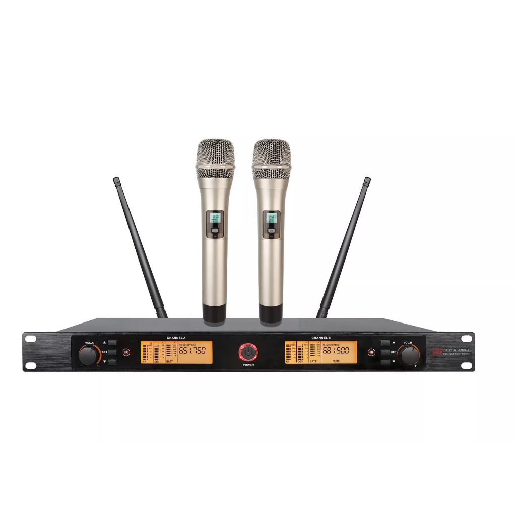 Professional PLL Wireless Vocal Microphone System ไมโครโฟนมือถือไร ้ สาย