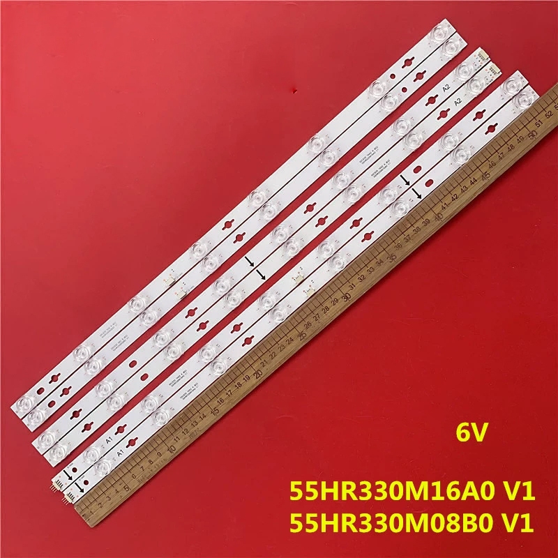 6pcs led backlight strip สําหรับ TCL 55C635 55T8E Max strip 55HR330M16A0 V1 55HR330M08B0 V1