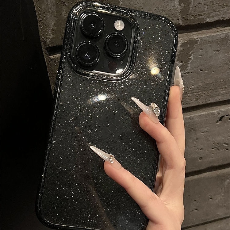 คุณภาพสูงซิลิโคนนุ่มBling Blingเคสโทรศัพท์สําหรับiPhone 16 15 14 13 12 11 Pro Max Plus XR X/XS XSMAX 7/8Plus 7/8/SE 14/15 Plusกรณีที่สวยงามฝาครอบเช่นStarry Sky – โปรปัง