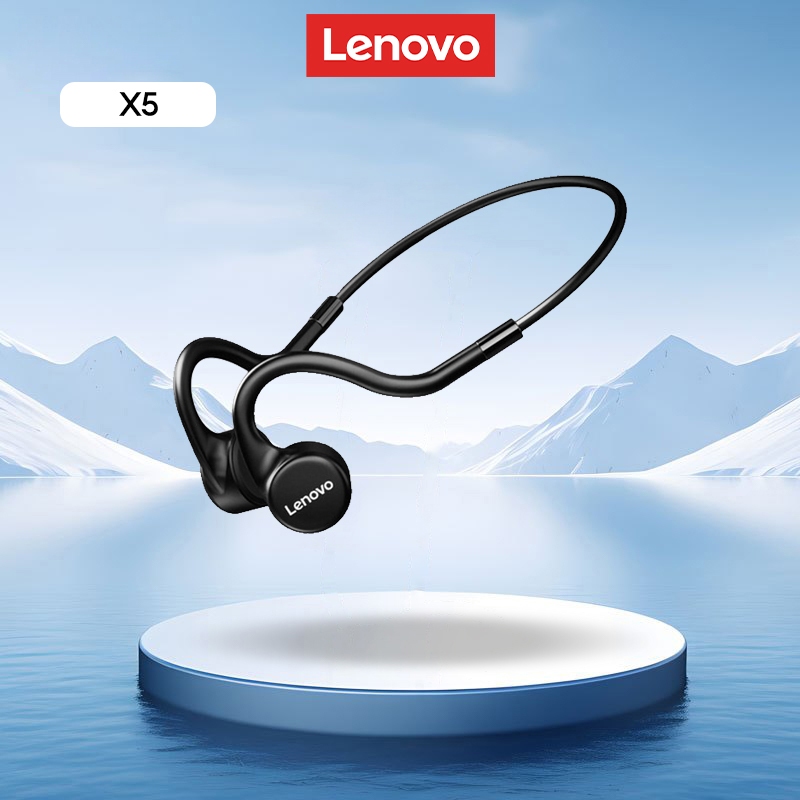 Lenovo X5 ชุดหูฟังบลูทู 5.0 ไร้สายลดเสียงรบกวนสเตอริโอกันน้ําพร้อ กีฬา ไมโครโฟน Bluetooth Earphone