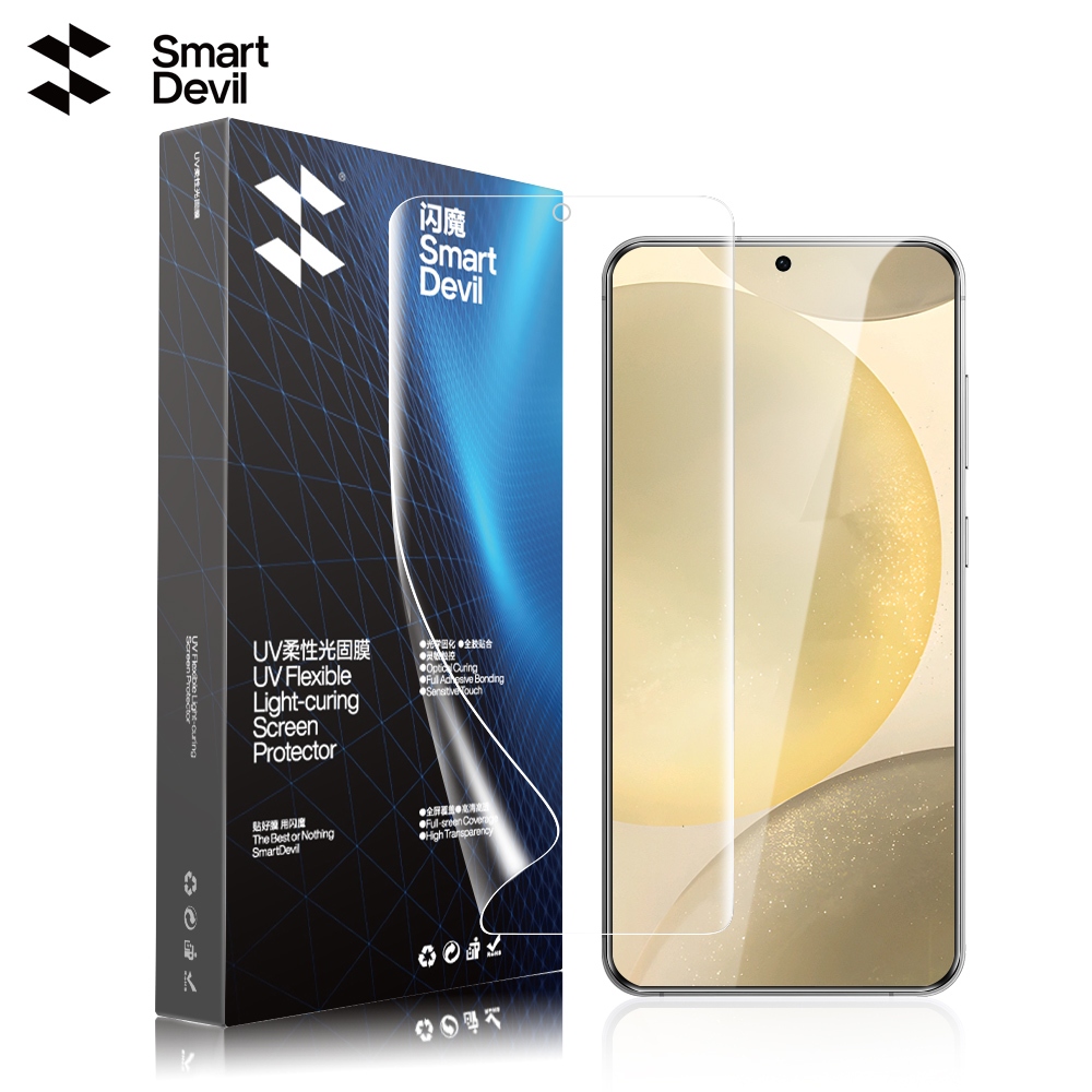 SmartDevil ฟิล์มกระจกนิรภัยกันรอยหน้าจอ ไฮโดรเจล แบบนิ่ม กันระเบิด สําหรับ Samsung Galaxy S23 Ultra 