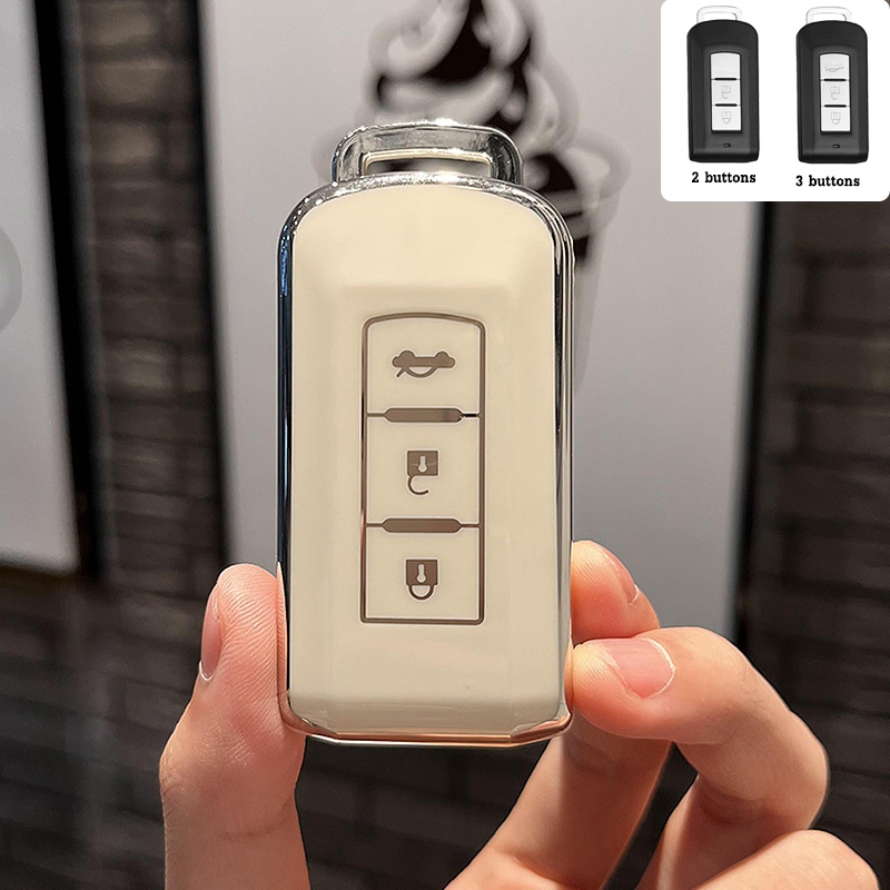 2/3 ปุ ่ ม Mitsubishi Mirage/Pajero/Atrage/Triton/Outlander/ASX Remote ฝาครอบกุญแจรถพวงกุญแจที ่ ใส ่ กุญแจป ้ องกันการสูญหายป ้ ายทะเบียน ราคา ถูกที่สุด ดีลบีเคเค แกลเลอรีภาพที่ 4