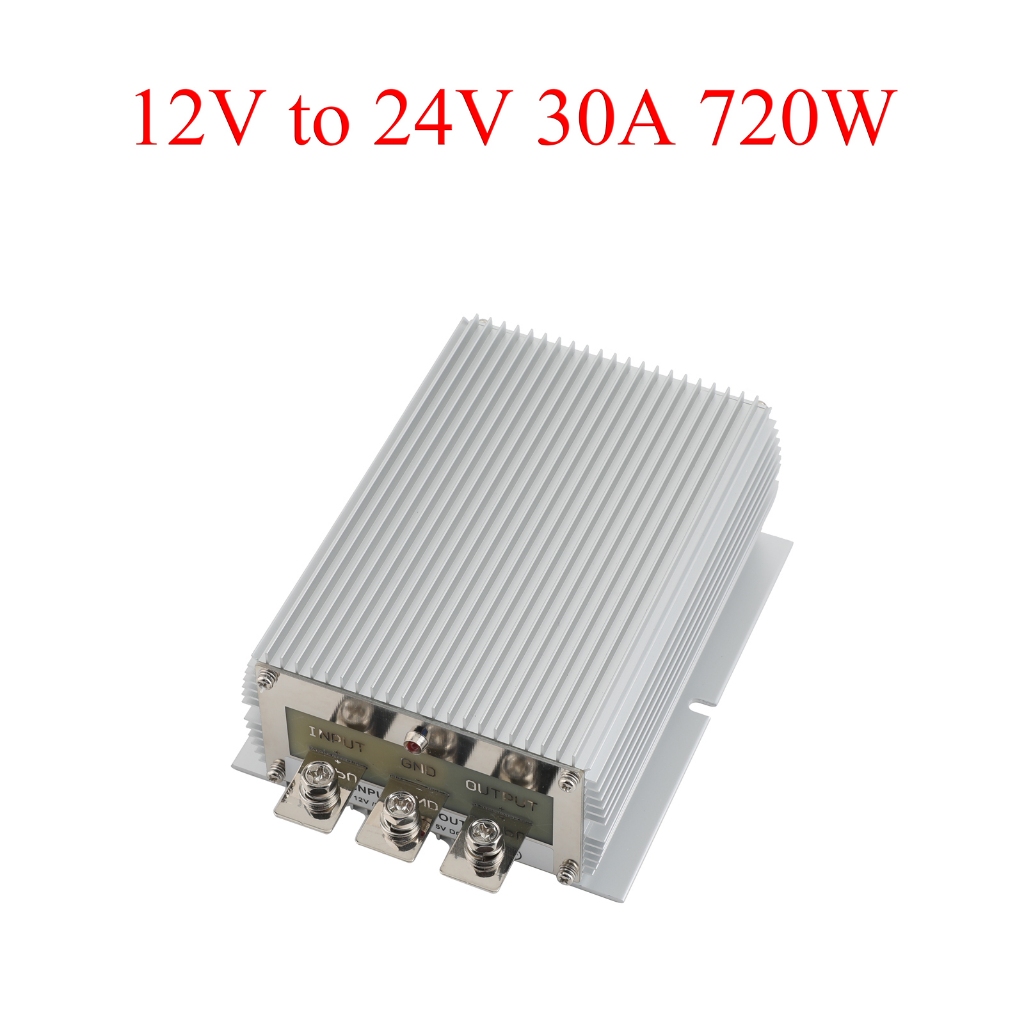 Dc 12V/24V ถึง 19V/24V/36V/48V Power Converter 20A 30A 40A Auto Boost Regulator Step-Up Voltage Supp