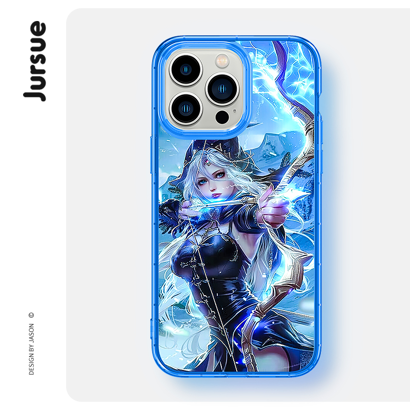 Jursue น่ารักตลกความงามกันกระแทกสําหรับ iPhone 16 15 14 13 12 11 Pro Max SE 2020 X XR XS ip 8 7 Plus