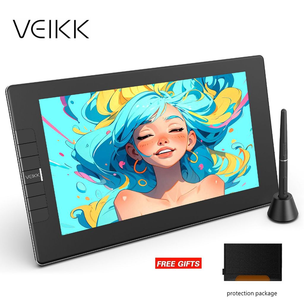 Veikk VK1200V2 แท็บเล็ตการวาดภาพกราฟิก Monitor ปากกาจอแสดงผลแท็บเล็ตดิจิตอล Animation กระดานวาดภาพพร