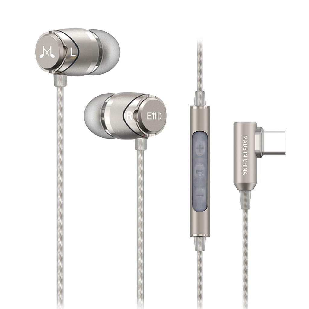 Original SoundMAGIC E11D Type-C หูฟังชนิดใส ่ ในหูสําหรับ Samsung Galaxy S21 หมายเหตุ 20 10 + S20 ไมโครโฟนแบบมีสาย Volume Contro 2 สี