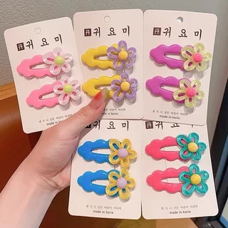 แฟชั ่ นกิ ๊ บติดผมดอกไม ้ สีสันสดใสเกาหลีหญิงอินของขวัญวันเกิดนักเรียนน ่ ารัก