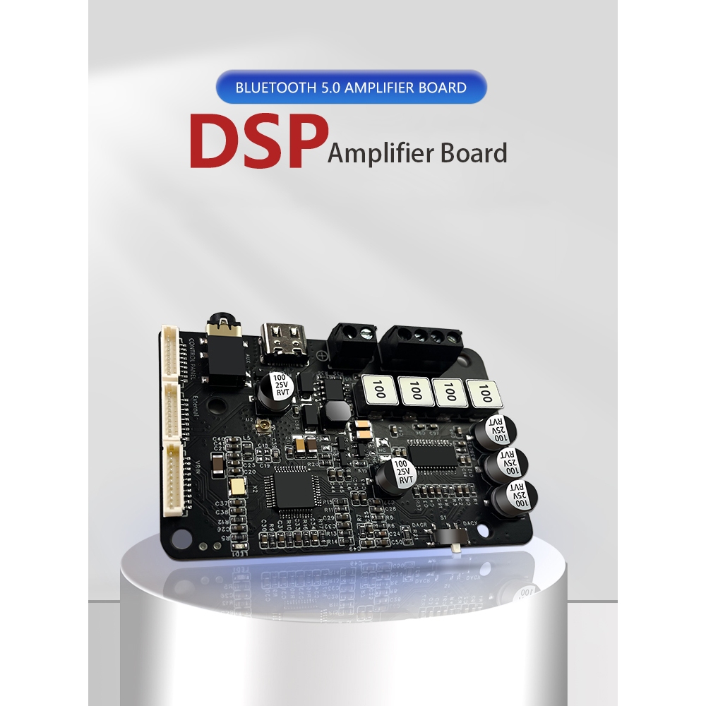 เสียงไฮไฟบลูทูธ 5.0 เครื่องขยายเสียง DSP 2.0 สเตอริโอเสียงแหลมอิเล็กทรอนิกส์ความถี่ Division 40Wx2