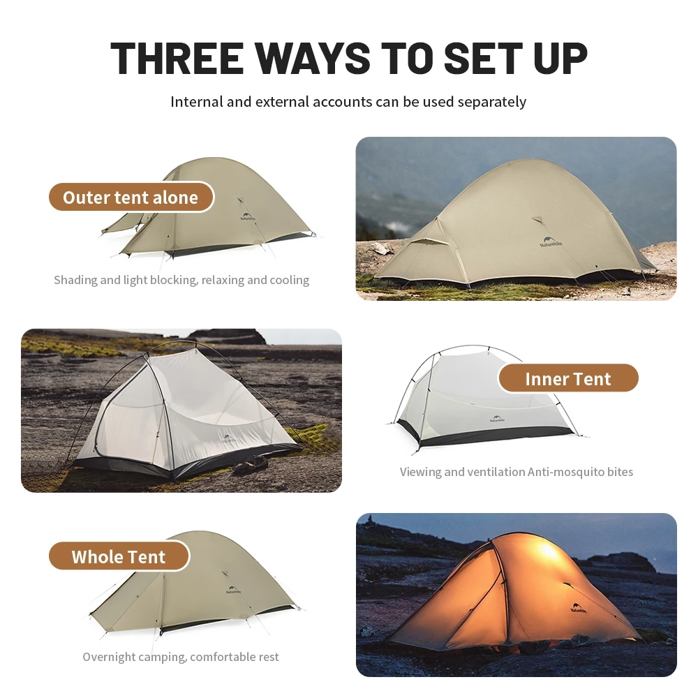 Naturehike Cloud Up Pro เต็นท์ 2 คน Ultralight 20D thumbnail 7