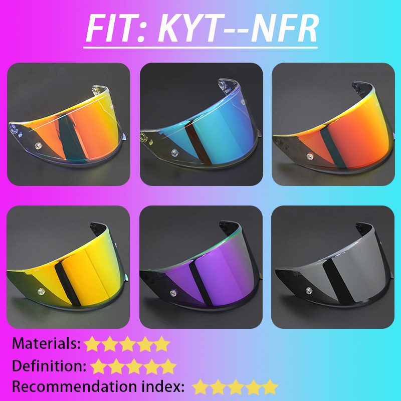 ภายใต้ ARMY เหมาะสําหรับ KYT NFR/NX/NZ หน้ากากหมวกกันน็อค Sun Visor Anti-Fog เลนส์ฟิล์ม Anti-Ultraviolet Day Night Universal กระจก
