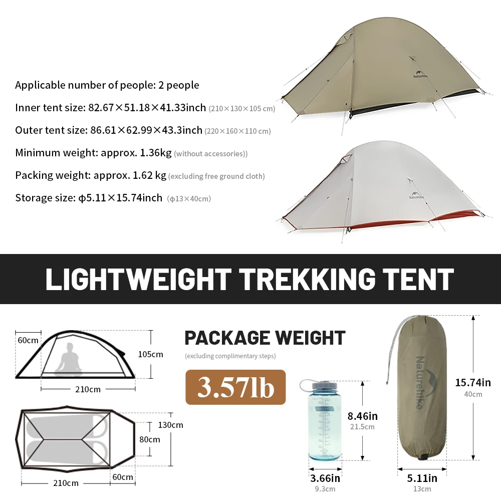 Naturehike Cloud Up Pro เต็นท์ 2 คน Ultralight 20D thumbnail 9