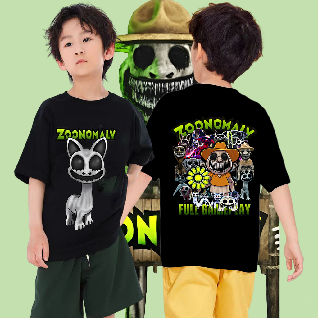 ใหม่ เสื้อยืดเด็ก ZOONOMALY Children's T-shirtN0.0206 โอเวอร์ไซซ์ แฟชั่นสําหรับผู้ชาย และผู้หญิ