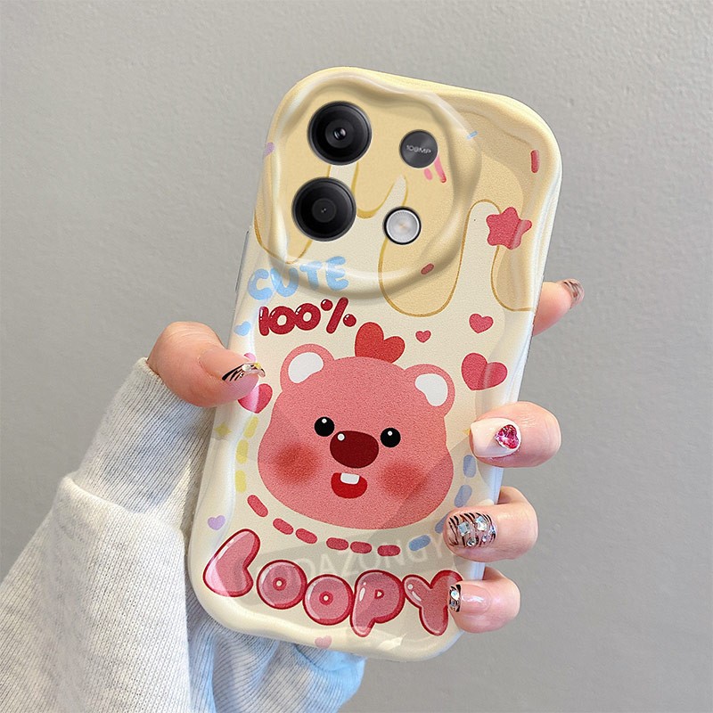 สําหรับ Redmi หมายเหตุ 13 5G Casing Luxury Water Wave ซิลิโคนกันกระแทก Redmi Note13 การ ์ ตูนสีสันขอบนุ ่ มเคสโทรศัพท ์